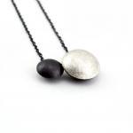 Oxidized - Texturized Sterling Silver Pendant...