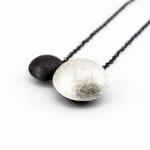 Oxidized - Texturized Sterling Silver Pendant...