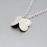 Tiny Texturized Sterling Silver Pendant...